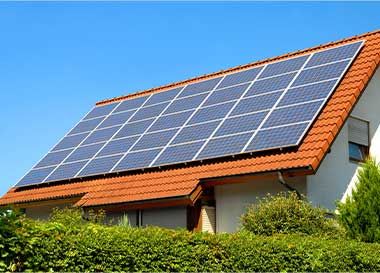 Haus mit Photovoltaik