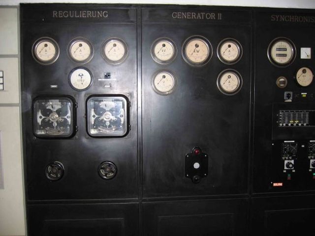Schalttafel, alter Teil